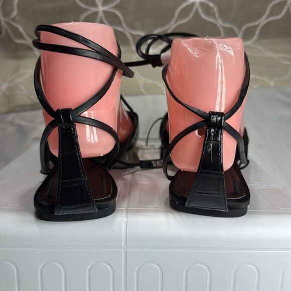 (Z) Zara, flat pointed toe shoes, ankle straps, sizes US/EU 37/6.5, 36/6 - Picture 3 of 14